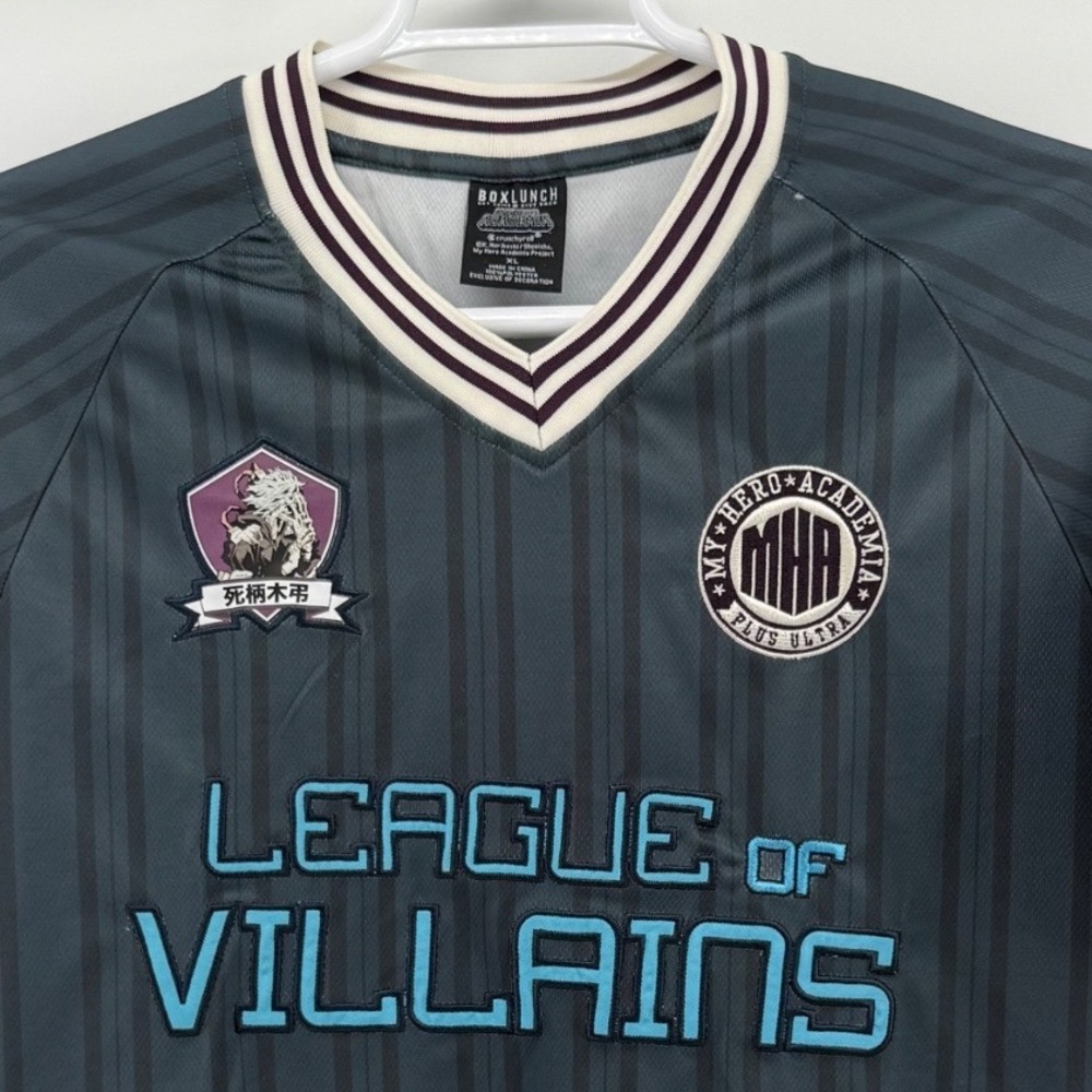 BoxLunch My Hero Academia League of Villains Shigaraki Jersey Mens XL Grey
